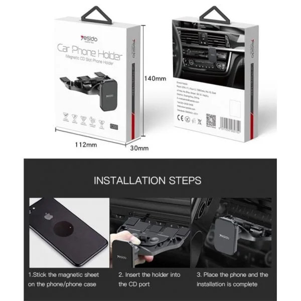 ⁦Yesido Car Phone Holder C92⁩ - الصورة ⁦2⁩