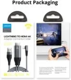 ⁦Joyroom Lightning To Hdmi 4K@60Hz Adapter Screen Mirroring Gray⁩ - الصورة ⁦7⁩