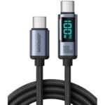 JOYROOM S-CC100A16 PRISM DIGITAL DISPLAY USB-C CABLE - 100W - BLACK
