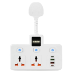 BKL-998 Universal Outlets extension sockets Individual Switch Wall Electric Plug 3.1A 2USB+2C port Power Cube Power strip