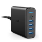 ANKER POWERPORT PD WITH 1 PD AND 4 PIQ 5 PORT USB WALL CHARGER