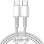 Cable USB-C to USB-C Cable Baseus High Density Braided, 100W, 1m