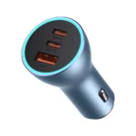 Baseus Golden Contactor Pro car charger USB-A + 2x USB-C 65W