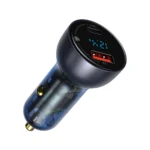 Baseus USB / USB Type C car charger 65 W 5 A SCP Quick Charge 4.0+ Power Delivery 3.0 LCD screen