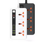 BKL-04 Bestseller Universal timing 2 Meter extension cord Strip 3 outlets 3C+ 2USB port 4.2A Socket Power Strip