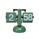 FLIP DOWN Clock Steampunk Retro Vintage Style Desk Table Watch Quartz Metal