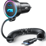 JOYROOM JR-CL07 60W 3-in-1 Wired Car Charger (Type-C)