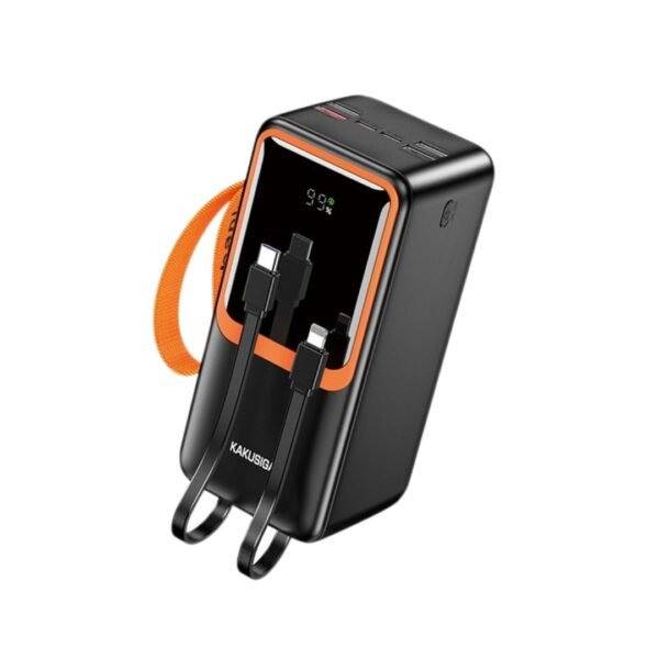 KAKUSIGA KSC-1089 30000mAh Power Bank – High-Capacity Fast Charging<span> - </span>Black