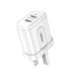 Remax RP-U22 2.4A Fast Charging Dual USB Output Charger (UK Plug)
