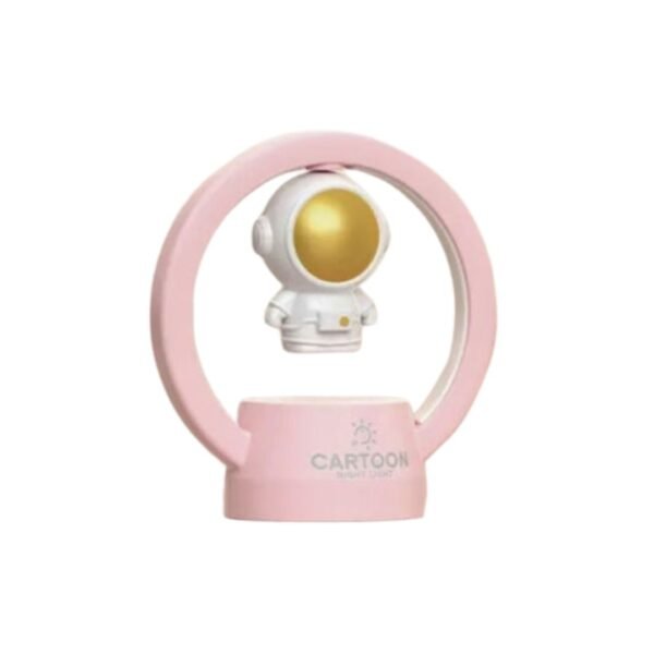 Astronaut Night Lamp with Magnetic Floating Effect (USB Rechargeable)<span> - </span>pink