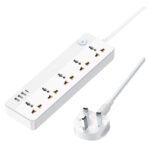REMAX RP-U160 Kiddy Series 5-Outlet Power Socket (30W, 3A1C) – White