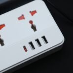 REMAX RP-U160 Kiddy Series 5-Outlet Power Socket (30W, 3A1C) – White - Image 3