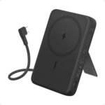 Anker Zolo 10000mAh Wireless Charging USB-C Power Bank with Stand & Cable – Black