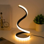 Modern Minimalist LED Desk Lamp with 3-Color Light & USB Power – Dimmable