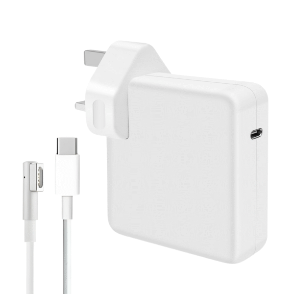 Coteci Notebook All-Match Adapter – USB-C to MagSafe 1, 61W, UK Plug (Model: MB1)