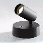 Cordless LED Wall Light with Magnetic Head – Rechargeable, 3-Color Stepless Dimming, Touch Control - black