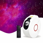 White Noise Nebula Projector Speaker with RGB Night Light & Aurora Effects – Remote Control, Portable with Lanyard