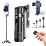 P15 Mini Grip Quadripod Wireless Selfie Stick Tripod