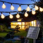 OxyLED 20 LED Solar Fairy String Lights – Warm White, Outdoor Waterproof, 8 Lighting Modes