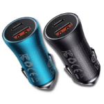 Baseus Golden Contactor Max 60W Car Charger – USB-A & Type-C Dual Fast Charging