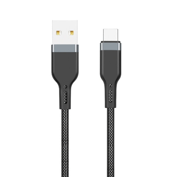 WiWU PT02 Platinum USB to Type-C Cable 1.2m – Black