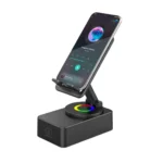 WuW 2‑in‑1 Phone Holder & Speaker 360°