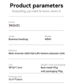 ⁦Yesido WB45 Business Simple Handbag⁩ - الصورة ⁦5⁩