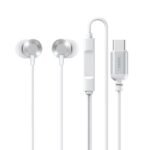 Remax Type-C Metal Earphones with Microphone – Silver