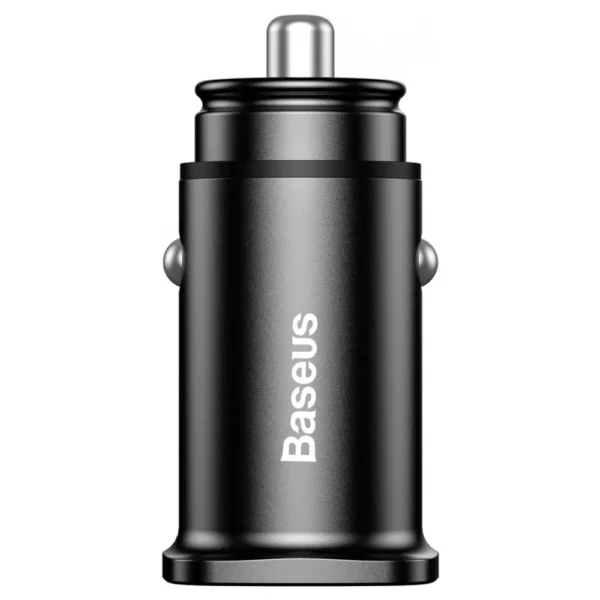 Baseus Intelligent Car Charger 30W Dual Port USB + Type-C Aluminum Alloy