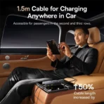 Baseus PrimeTrip VW1 Car Charger with 60W Retractable Cable, 105W Total Output - Image 4