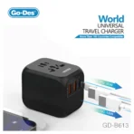 GO-DES Travel Adapter 4-IN-1 Plug - Image 3