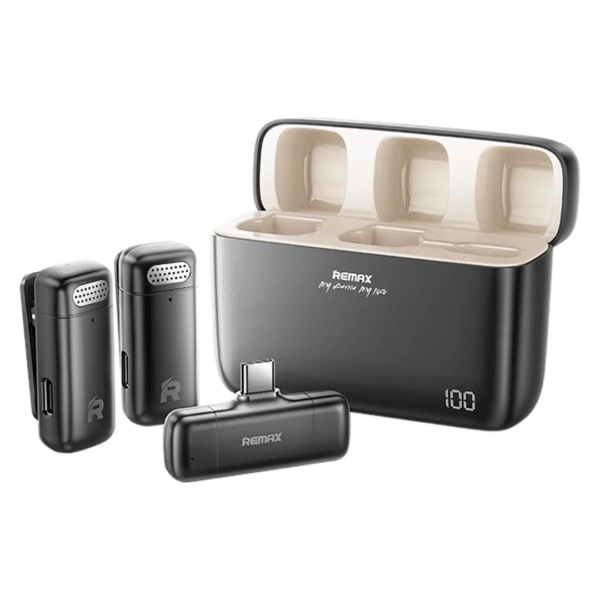 Remax One-To-Two Wireless Microphone Type-C Plug With 2 Drag K15