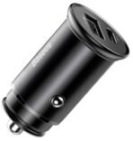 Baseus Intelligent Car Charger 30W Dual Port USB + Type-C Aluminum Alloy - Image 4