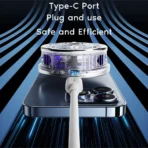 ⁦Remax SL-13 Magnetic Mobile Cooling Fan & RGB Lighting – USB-C Powered⁩ - الصورة ⁦2⁩