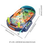 Mini Pinball Tabletop Game Set – 30 Piece Classic Arcade Style - Image 2