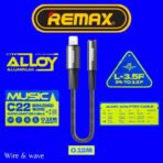 ⁦Remax Lightning to 3.5mm Audio Adapter Cable C22⁩ - الصورة ⁦2⁩