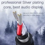 ⁦YESIDO YAU16 3.5mm Male-to-Male Tangle-Free AUX Audio Cable⁩ - الصورة ⁦5⁩