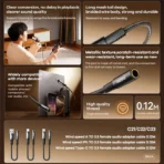 ⁦Remax C21 USB to 3.5mm Female Audio Adapter Cable⁩ - الصورة ⁦3⁩