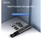 ⁦6-in-1 Gadget Multifunction Data Cable Storage Box⁩ - الصورة ⁦4⁩