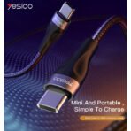 ⁦Yesido CA83 Type-C To Type-C Data Cable⁩ - الصورة ⁦5⁩
