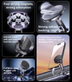 ⁦Yesido C210 Metal Magnetic Car Phone Holder⁩ - الصورة ⁦4⁩