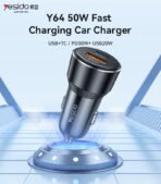 ⁦Yesido Y64 50W Fast Charging Car Charger⁩ - الصورة ⁦5⁩