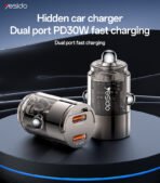 Yesido Y69 30W Fast Charging Pull Ring Car Charger - Image 2