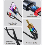 Yesido Type-C to Lightning 27W Fast Charging Data Cable - Image 4