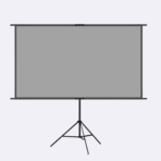 ⁦Tripod Screen Portable Projector Screen – Indoor & Outdoor Projection⁩ - الصورة ⁦2⁩