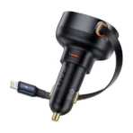 Baseus Enjoyment Pro Car Charger 55W with Retractable iPhone Cable - Image 8