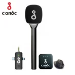 Candc Interview Single Wireless Microphone – 1TX + 1RX for Clear, Portable Audio Recording