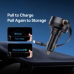 Baseus Enjoyment Pro Car Charger 55W with Retractable iPhone Cable - Image 7