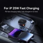 Baseus Enjoyment Pro Car Charger 55W with Retractable iPhone Cable - Image 4