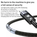 ⁦Yesido Type-C Fast Charging & Data Cable 27W⁩ - الصورة ⁦6⁩